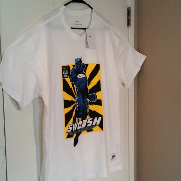 NEW NIKE SPORTWEAR "Superhero Max90 Tee" MEN'S WHITE T-SHIRT L HJ3672-100 - Picture 5 of 8